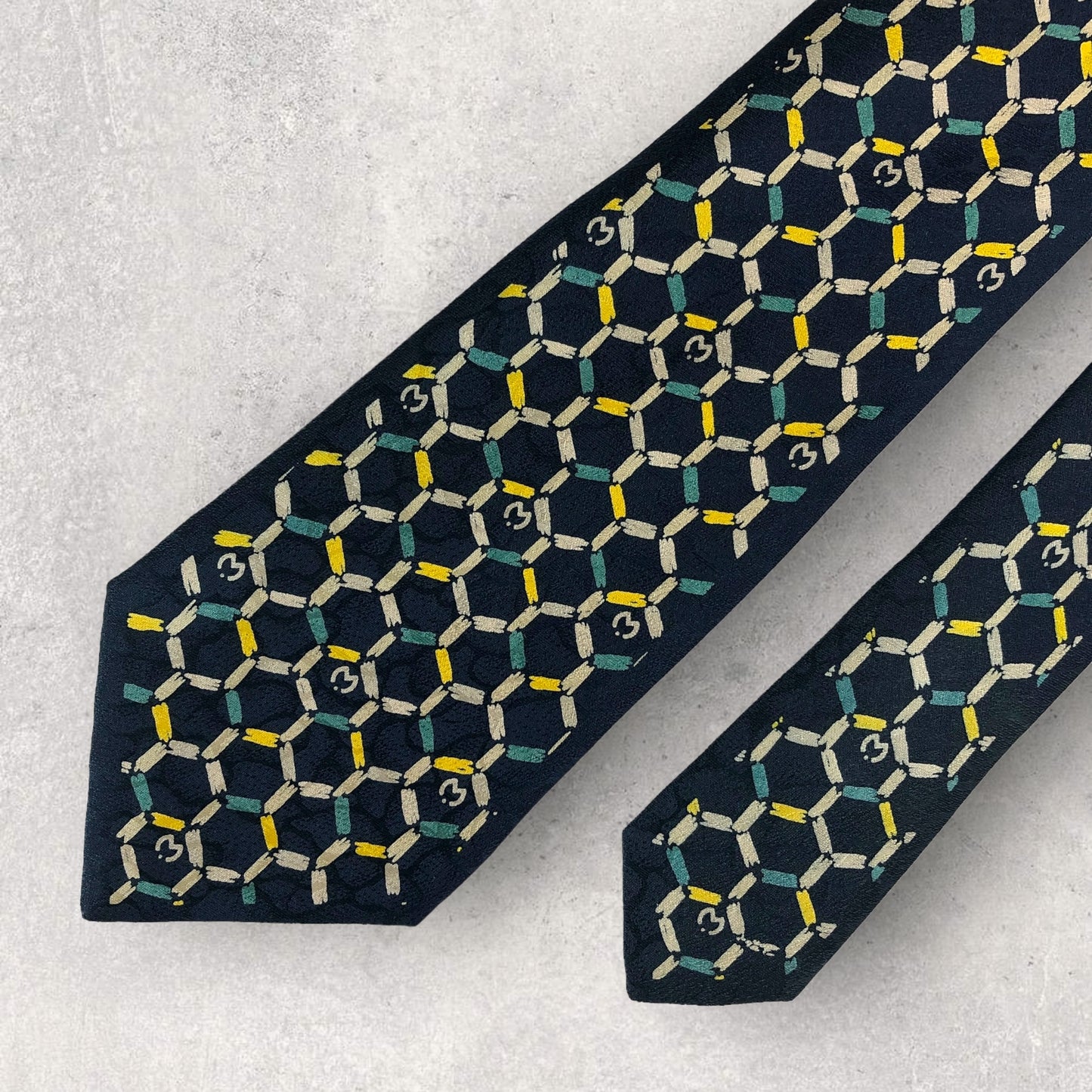 [6327] Beautiful item! Mila Schon tie, blue 