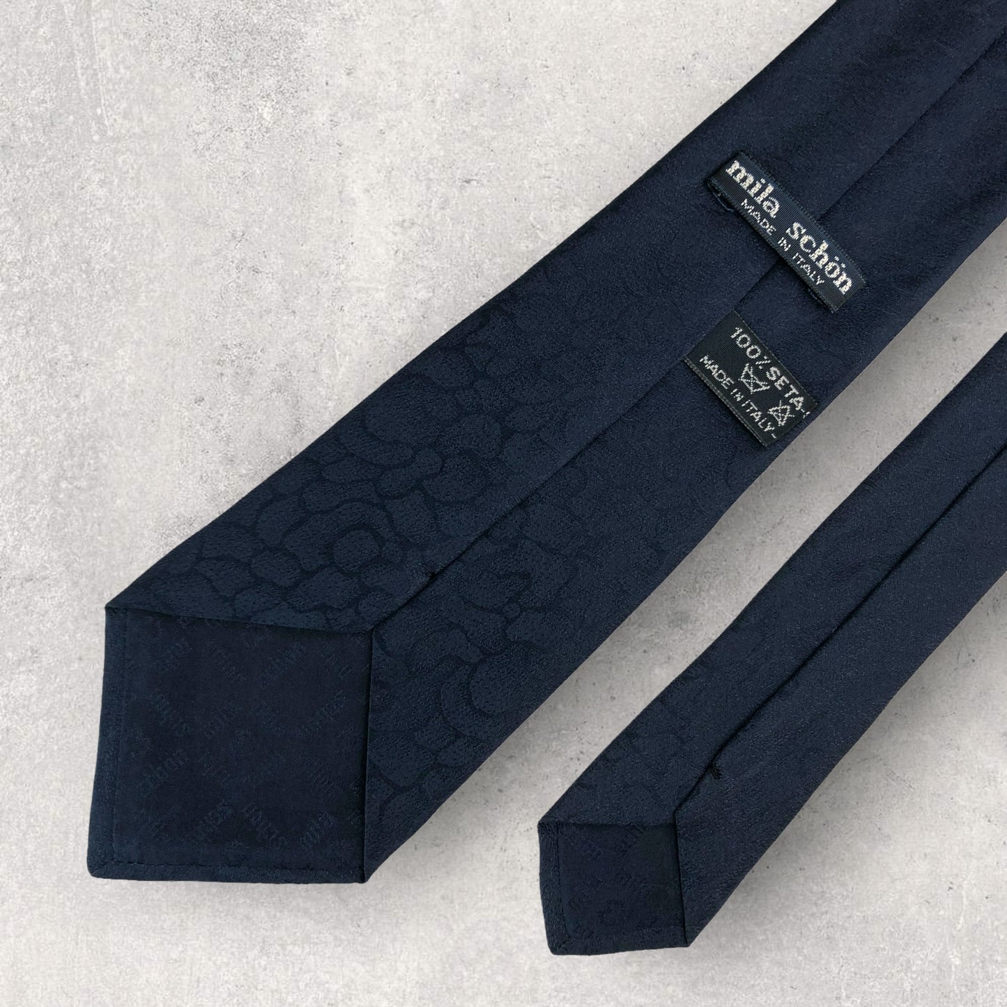 [6327] Beautiful item! Mila Schon tie, blue 