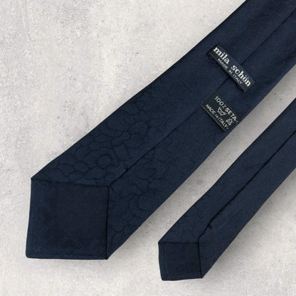 [6327] Beautiful item! Mila Schon tie, blue 