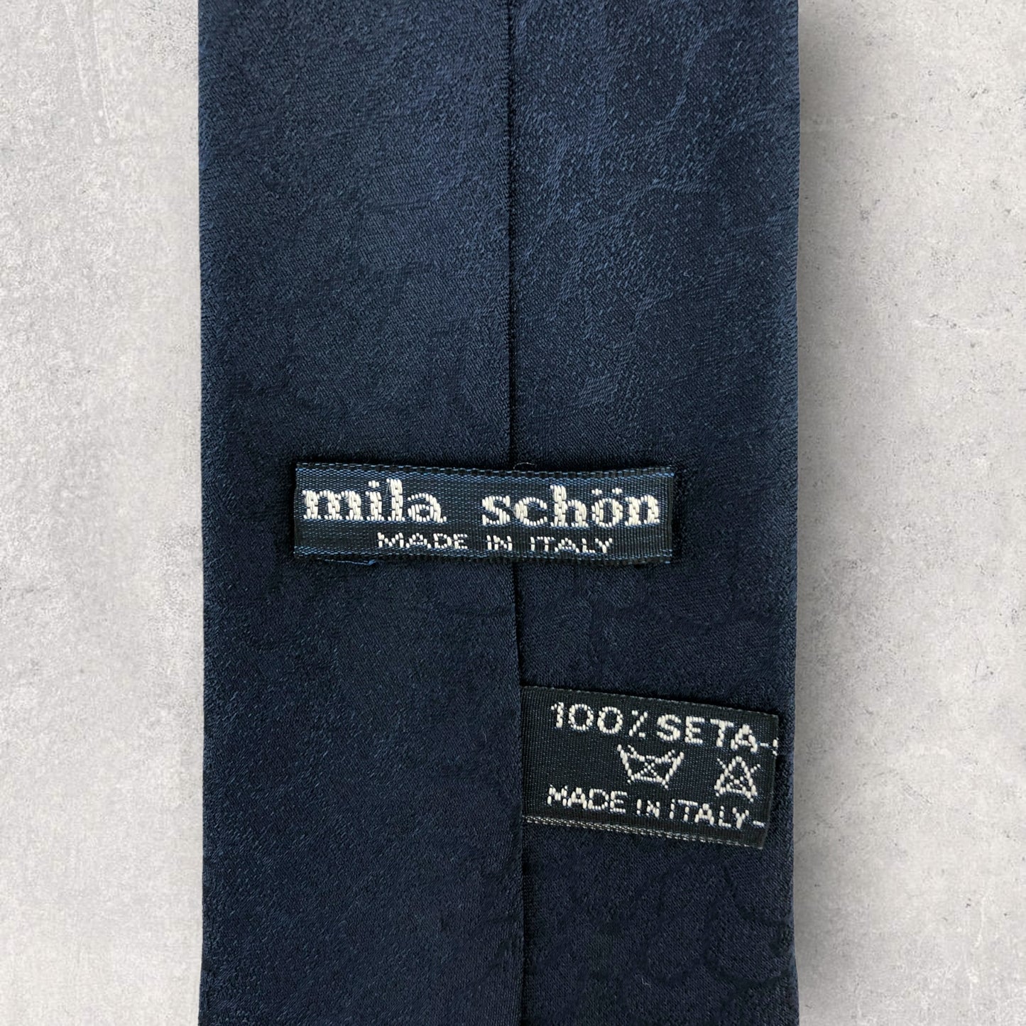 [6327] Beautiful item! Mila Schon tie, blue 