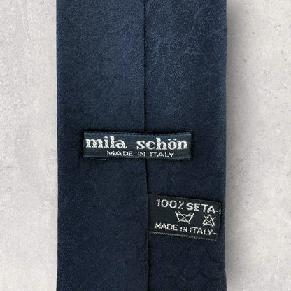[6327] Beautiful item! Mila Schon tie, blue 