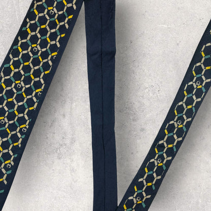 [6327] Beautiful item! Mila Schon tie, blue 