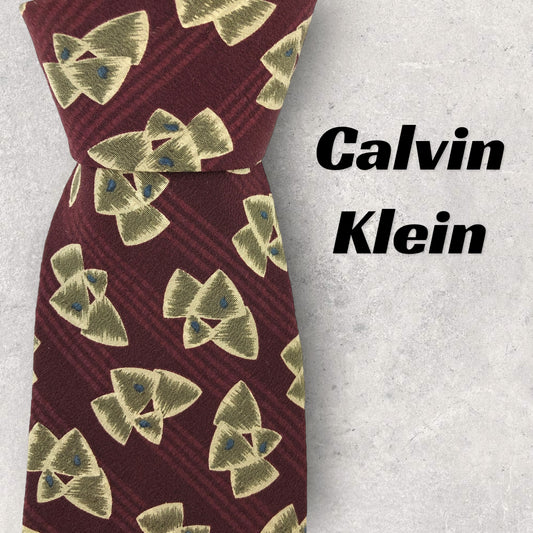 [6404] Beautiful item! Calvin Klein necktie in red 
