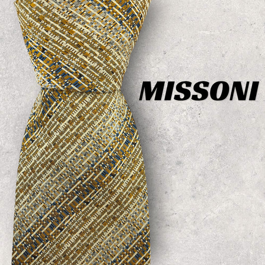 [6412] Beautiful item! Missoni tie in gold 