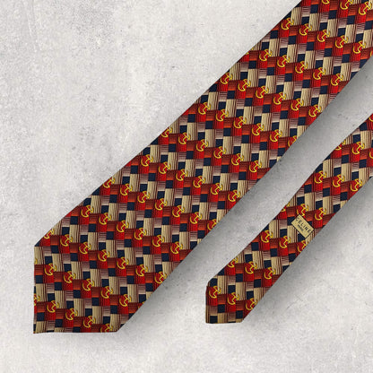 [6422] Beautiful item! Celine necktie in red 