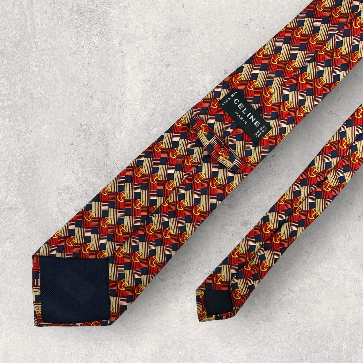[6422] Beautiful item! Celine necktie in red 