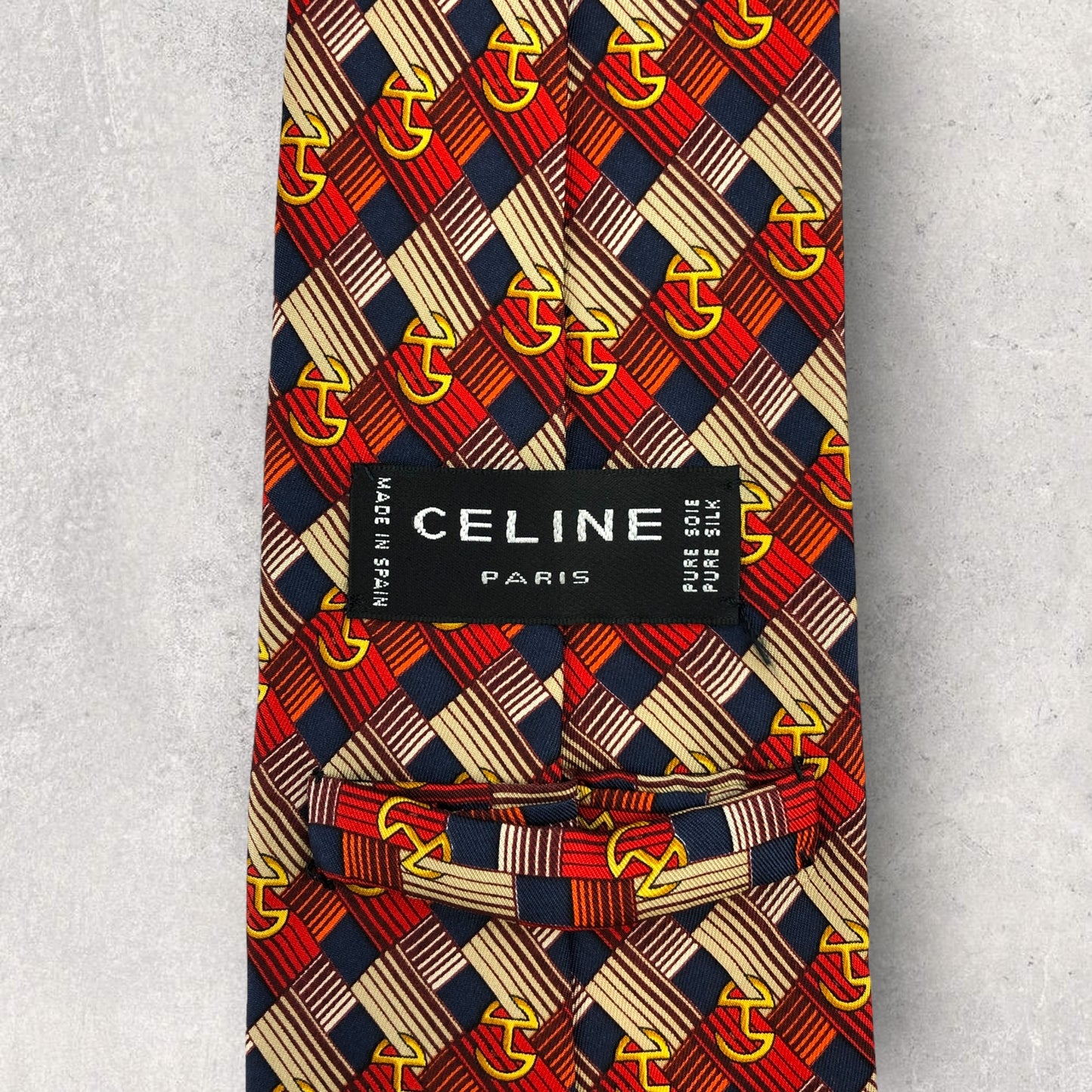 [6422] Beautiful item! Celine necktie in red 