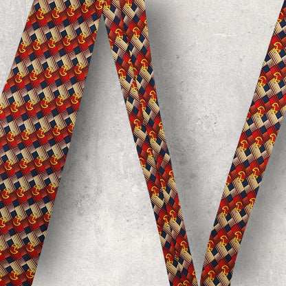 [6422] Beautiful item! Celine necktie in red 