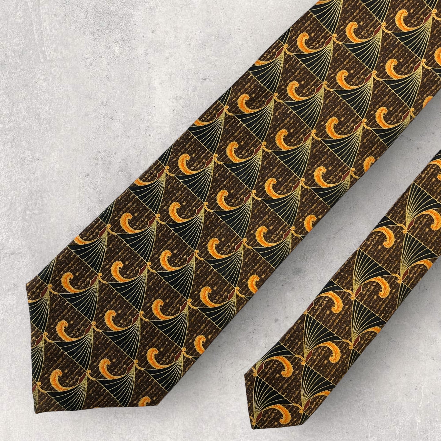 [6437] Unused, stored Lanvin tie, brown 