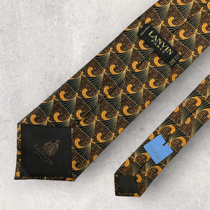 [6437] Unused, stored Lanvin tie, brown 