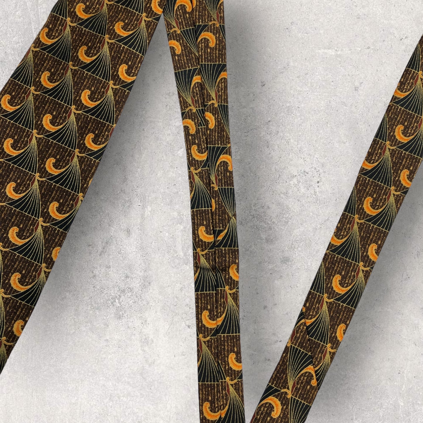 [6437] Unused, stored Lanvin tie, brown 