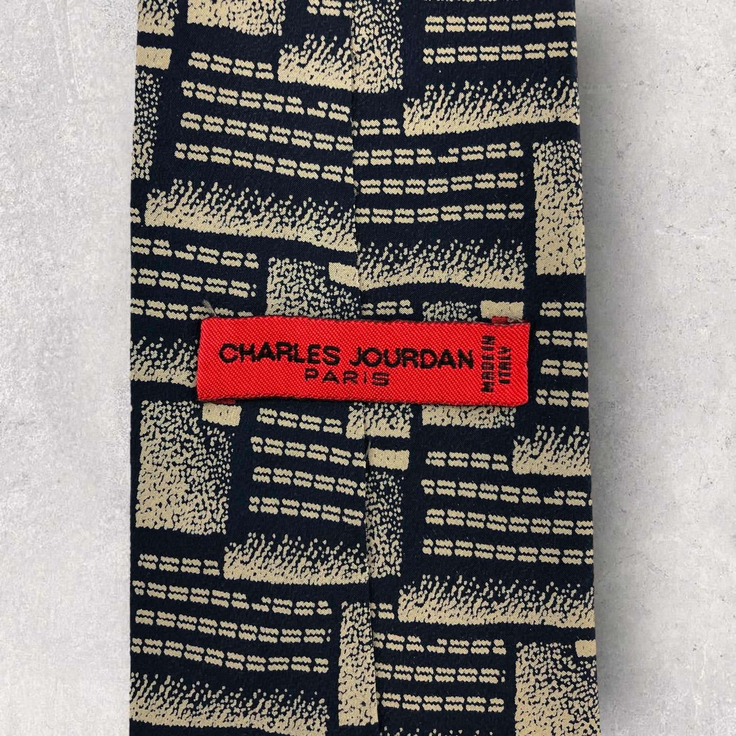 [6460] Beautiful item! Charles Jourdan tie, blue 