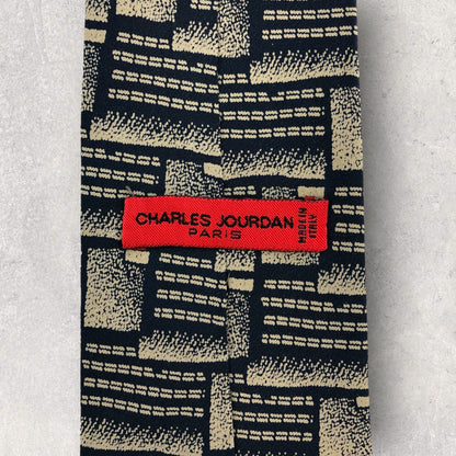 [6460] Beautiful item! Charles Jourdan tie, blue 