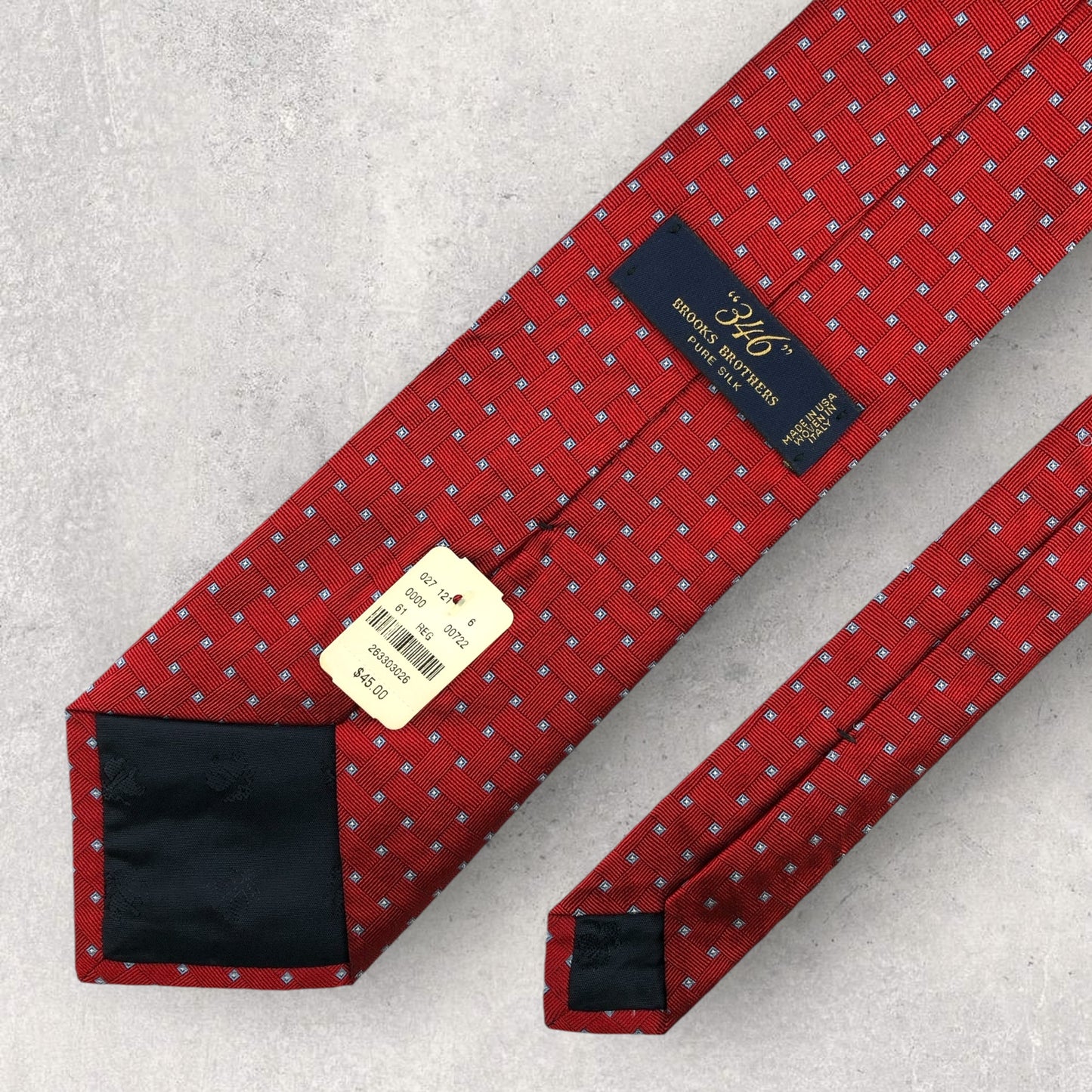 [6494] Unused Brooks Brothers necktie in red 