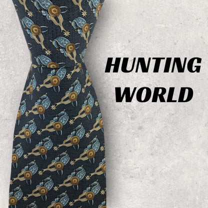[6510] Beautiful item! Hunting World necktie, blue 
