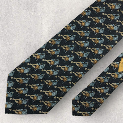 [6510] Beautiful item! Hunting World necktie, blue 