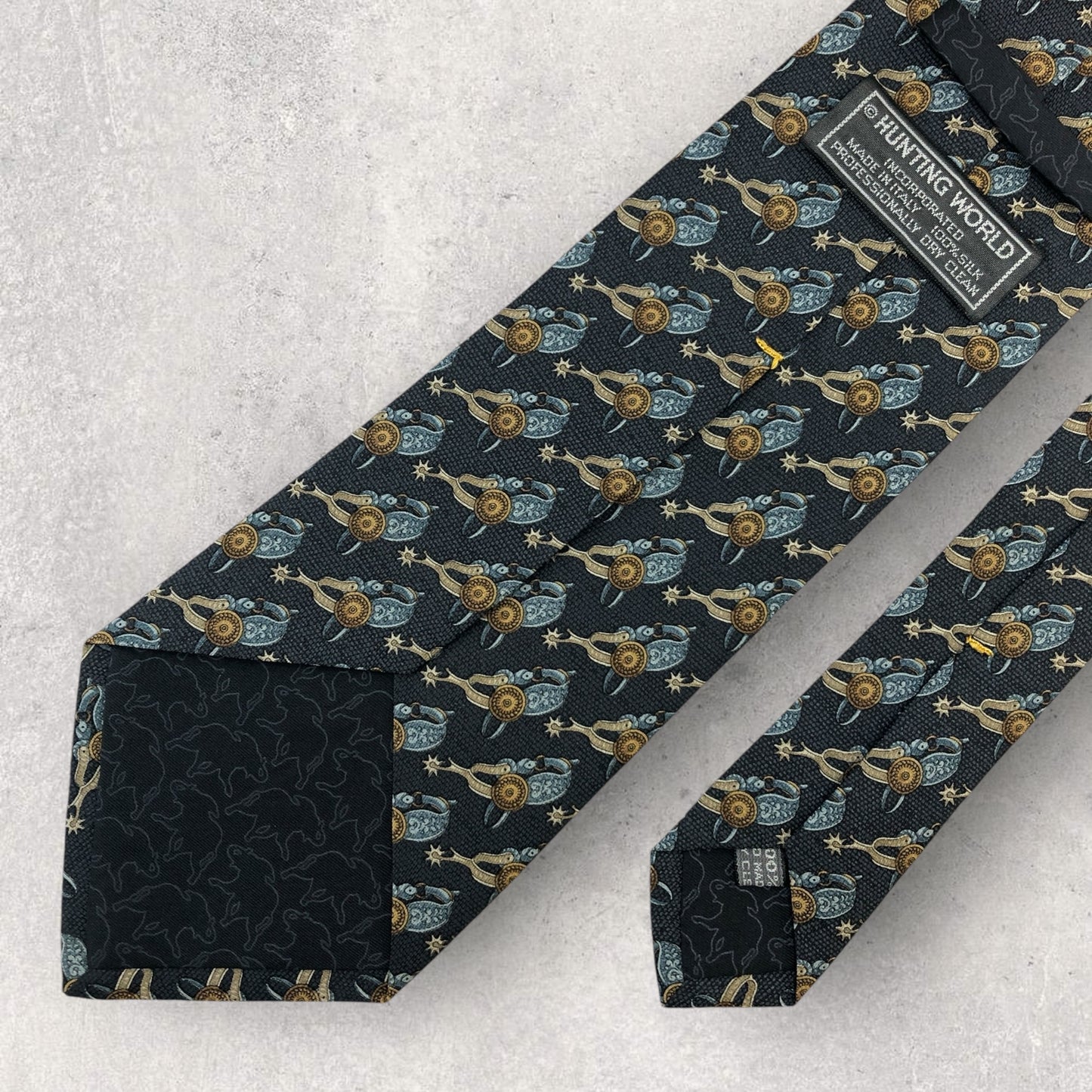 [6510] Beautiful item! Hunting World necktie, blue 