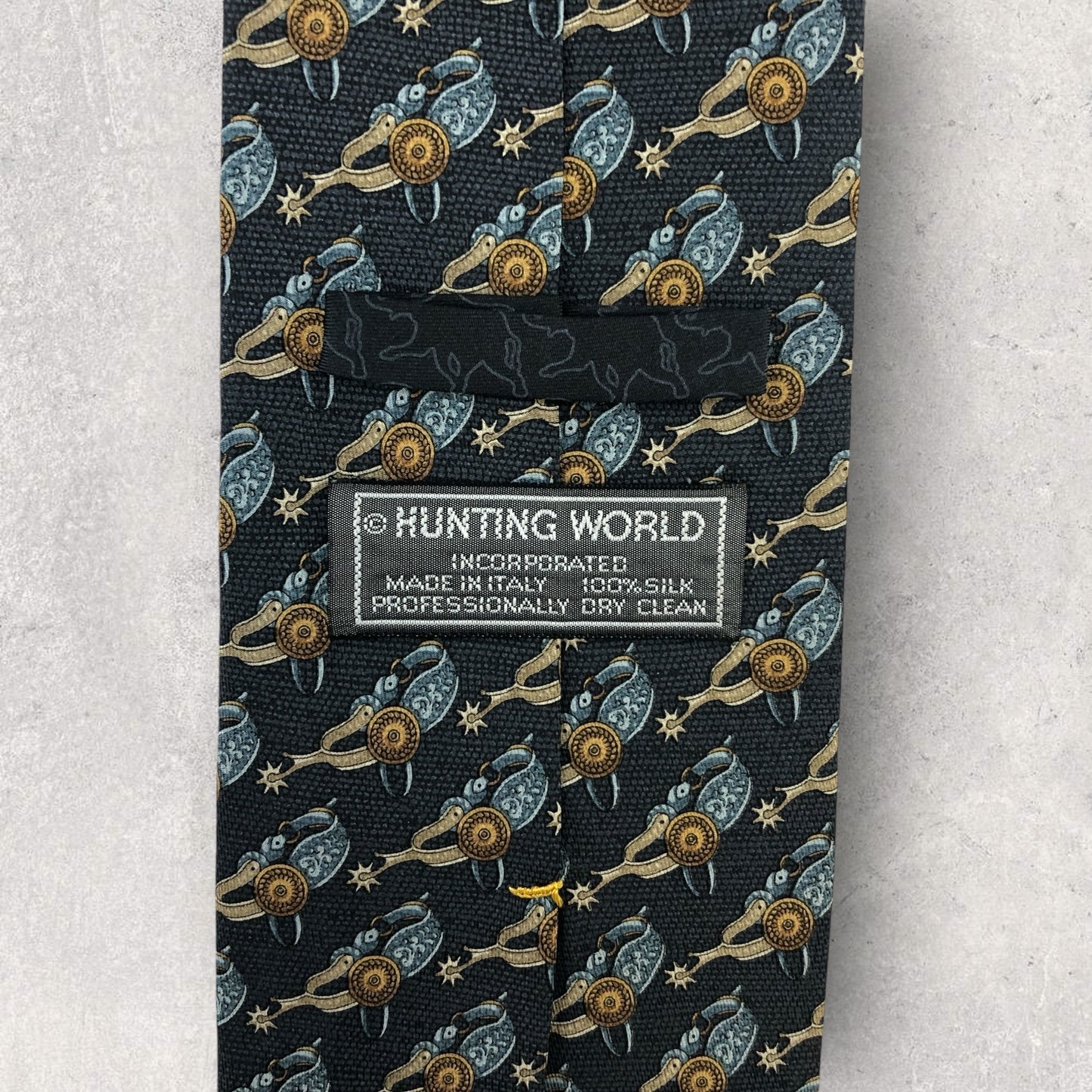 [6510] Beautiful item! Hunting World necktie, blue 