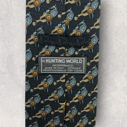 [6510] Beautiful item! Hunting World necktie, blue 