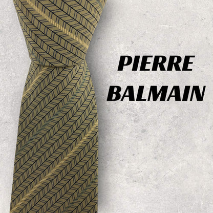[6538] Beautiful item! Pierre Balmain tie, brown