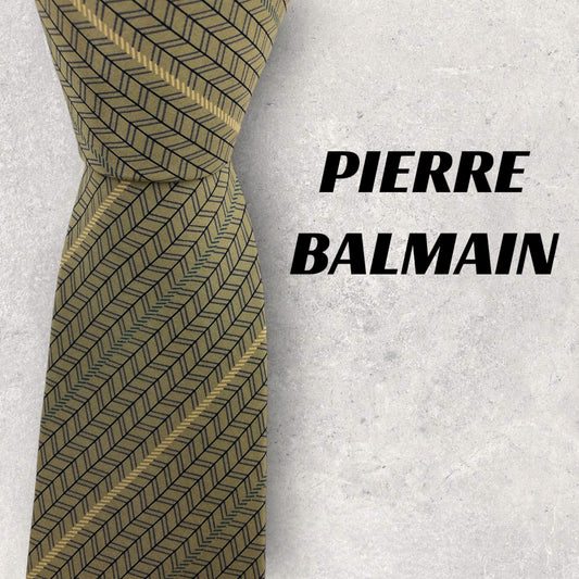 [6538] Beautiful item! Pierre Balmain tie, brown