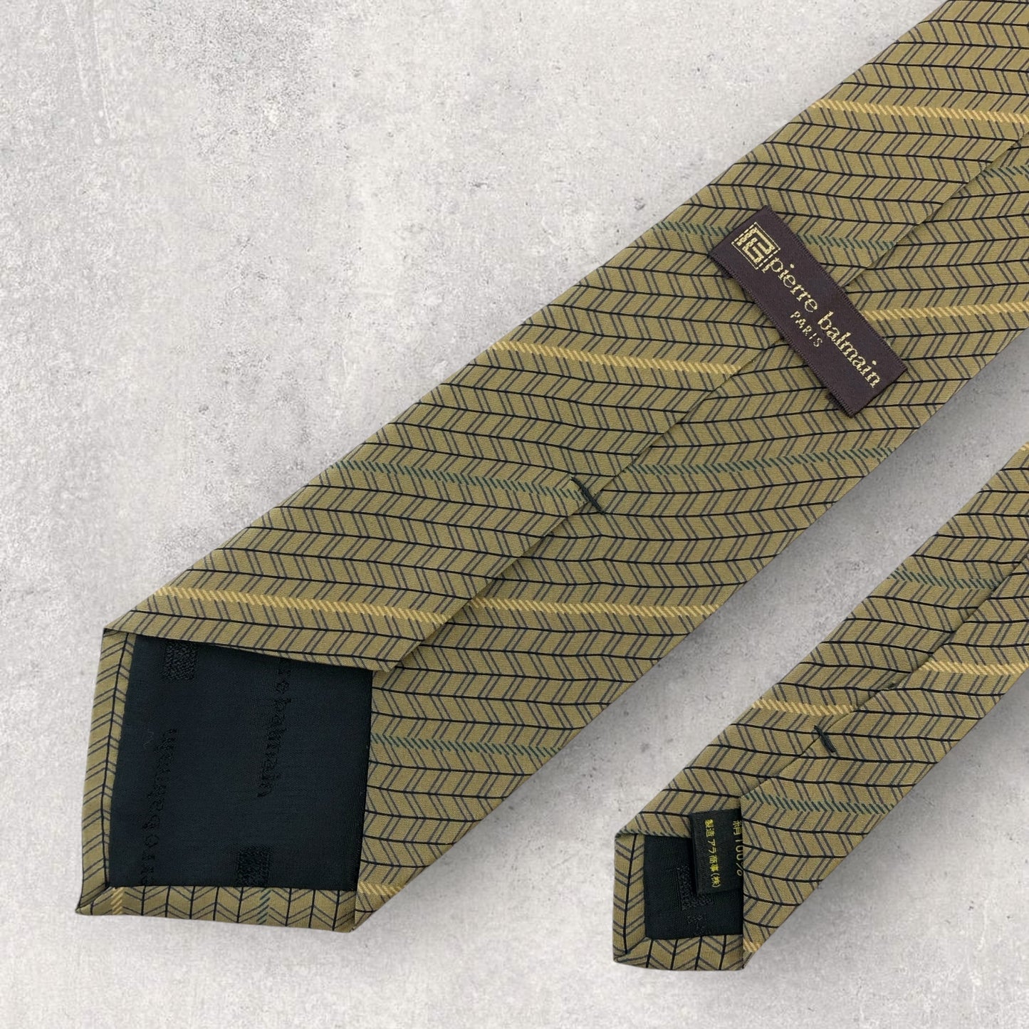 [6538] Beautiful item! Pierre Balmain tie, brown
