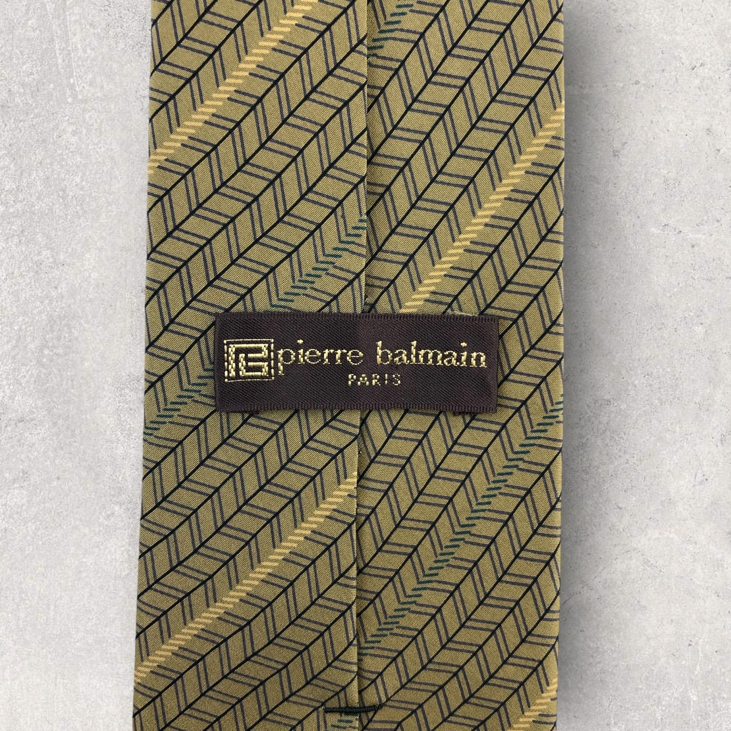 [6538] Beautiful item! Pierre Balmain tie, brown