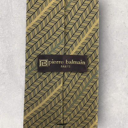 [6538] Beautiful item! Pierre Balmain tie, brown