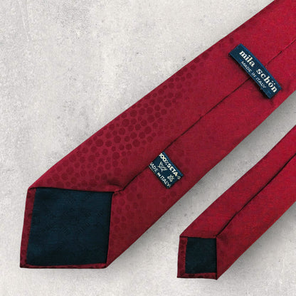 [6541] Good quality! Mila Schon necktie in red 