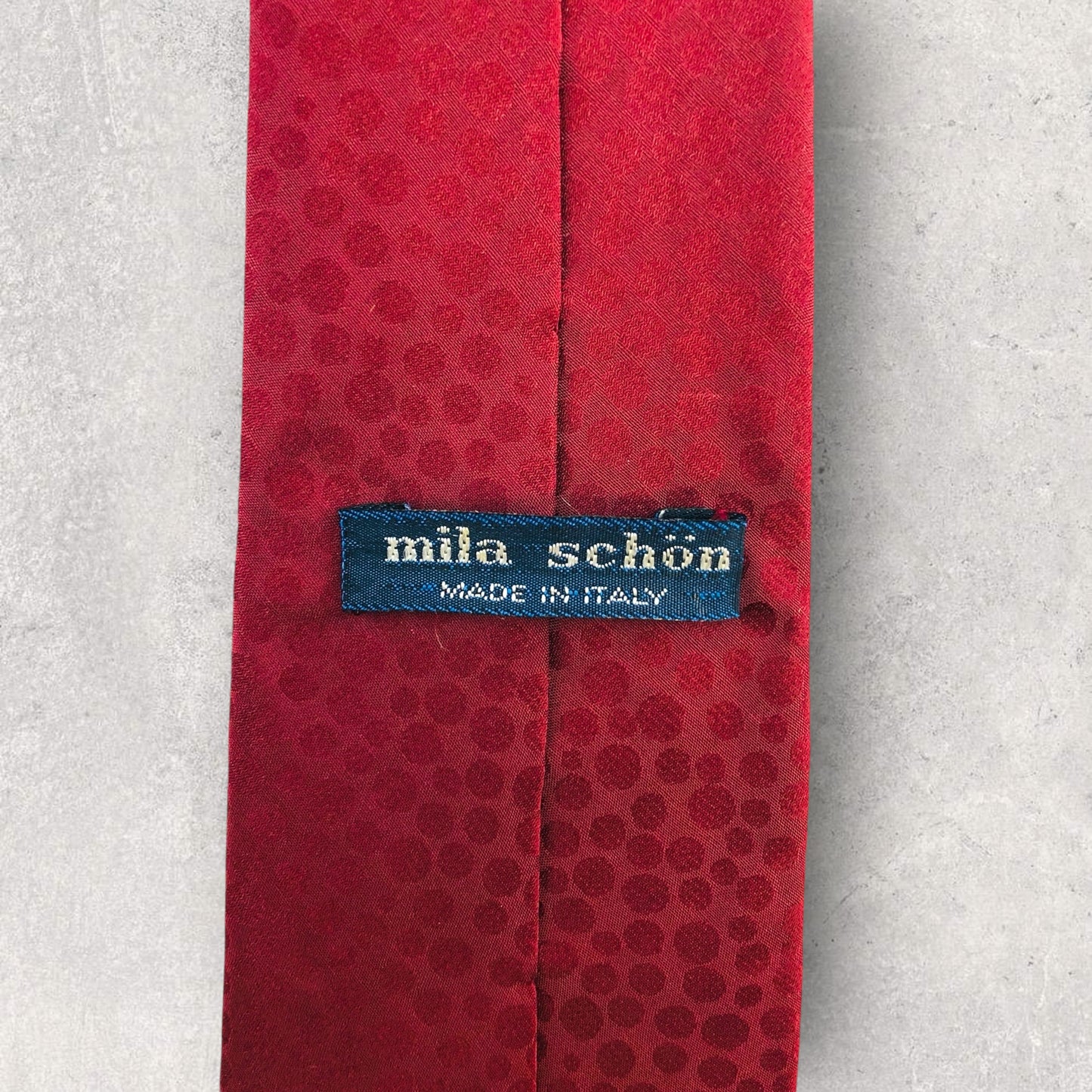 [6541] Good quality! Mila Schon necktie in red 
