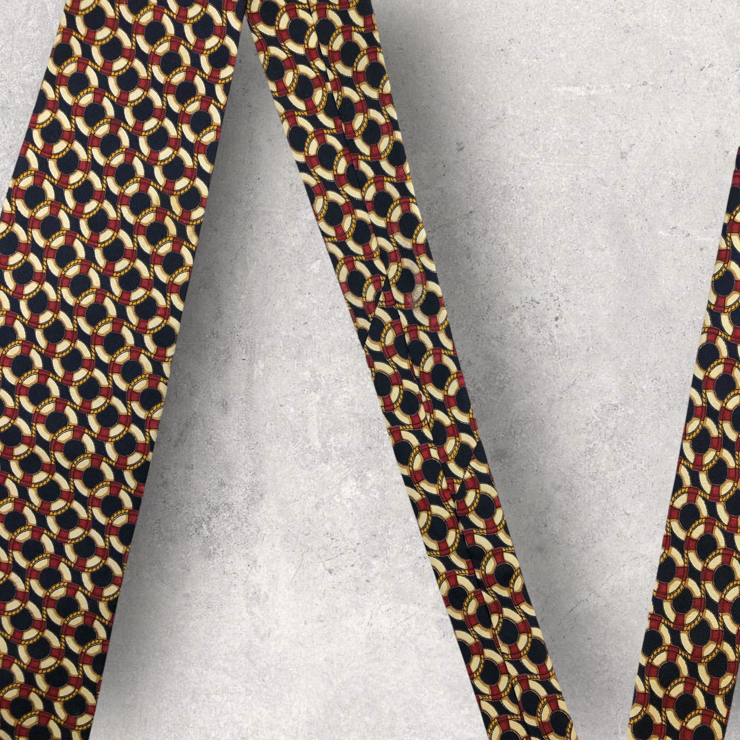 [6549] Good quality! Jim Thompson necktie, blue x white x red 