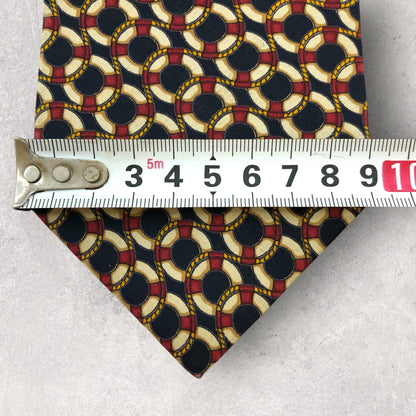 [6549] Good quality! Jim Thompson necktie, blue x white x red 