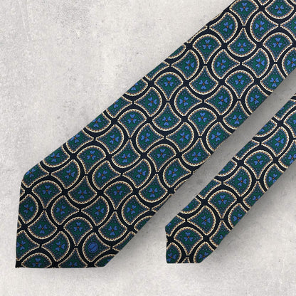 [6568] Beautiful item! Dunhill necktie in green 