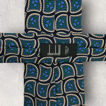 [6568] Beautiful item! Dunhill necktie in green 