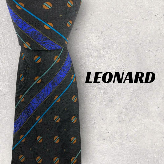 [6577] Beautiful item! Leonard necktie, black 