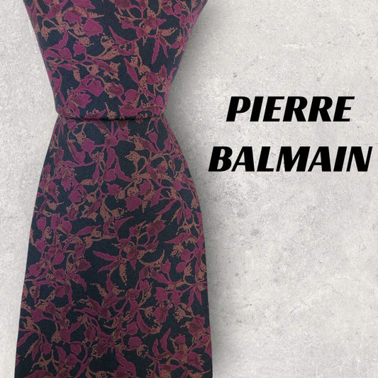 [6583] Good quality! Pierre Balmain necktie, purple 