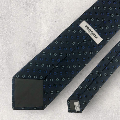 [6603] Beautiful item! Renoma necktie, blue 