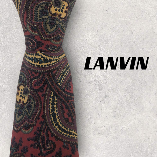 [6604] Beautiful item! Lanvin necktie in red 
