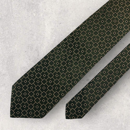 【6633】美品！ダーバン　ネクタイ　グリーン系