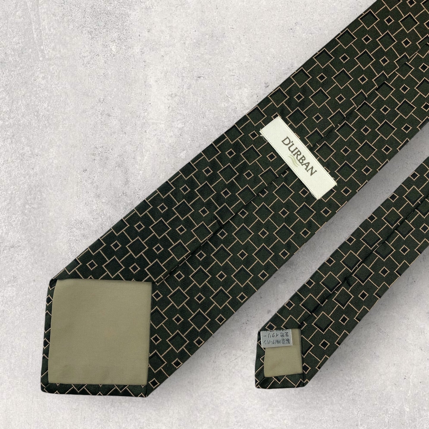 【6633】美品！ダーバン　ネクタイ　グリーン系