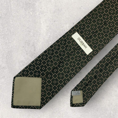 【6633】美品！ダーバン　ネクタイ　グリーン系