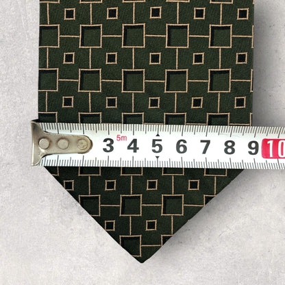 【6633】美品！ダーバン　ネクタイ　グリーン系