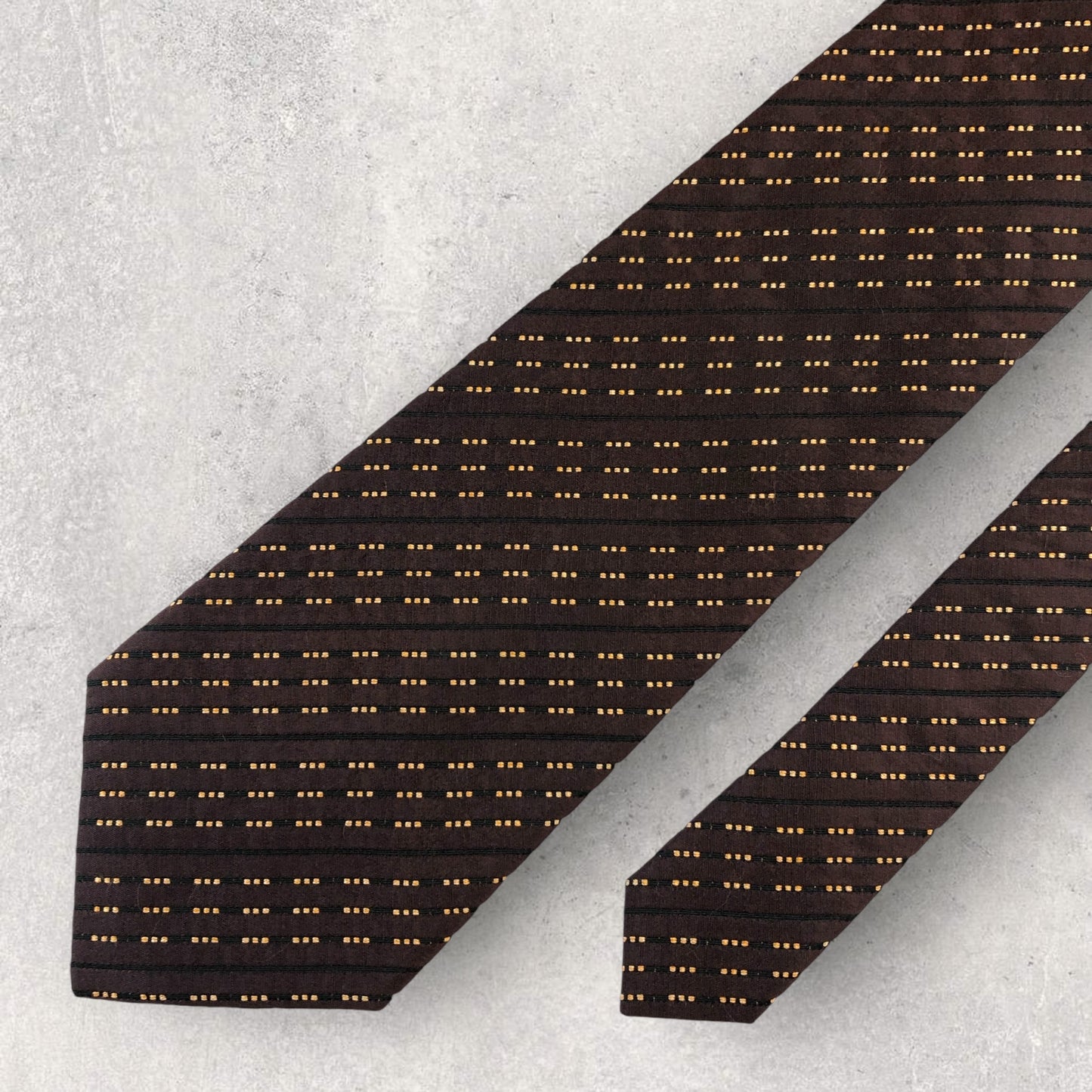 【6634】美品！ダーバン　ネクタイ　赤茶系