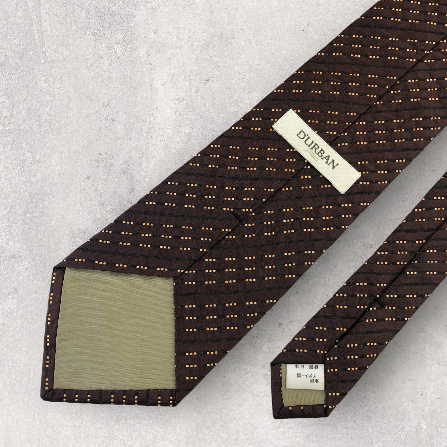 【6634】美品！ダーバン　ネクタイ　赤茶系