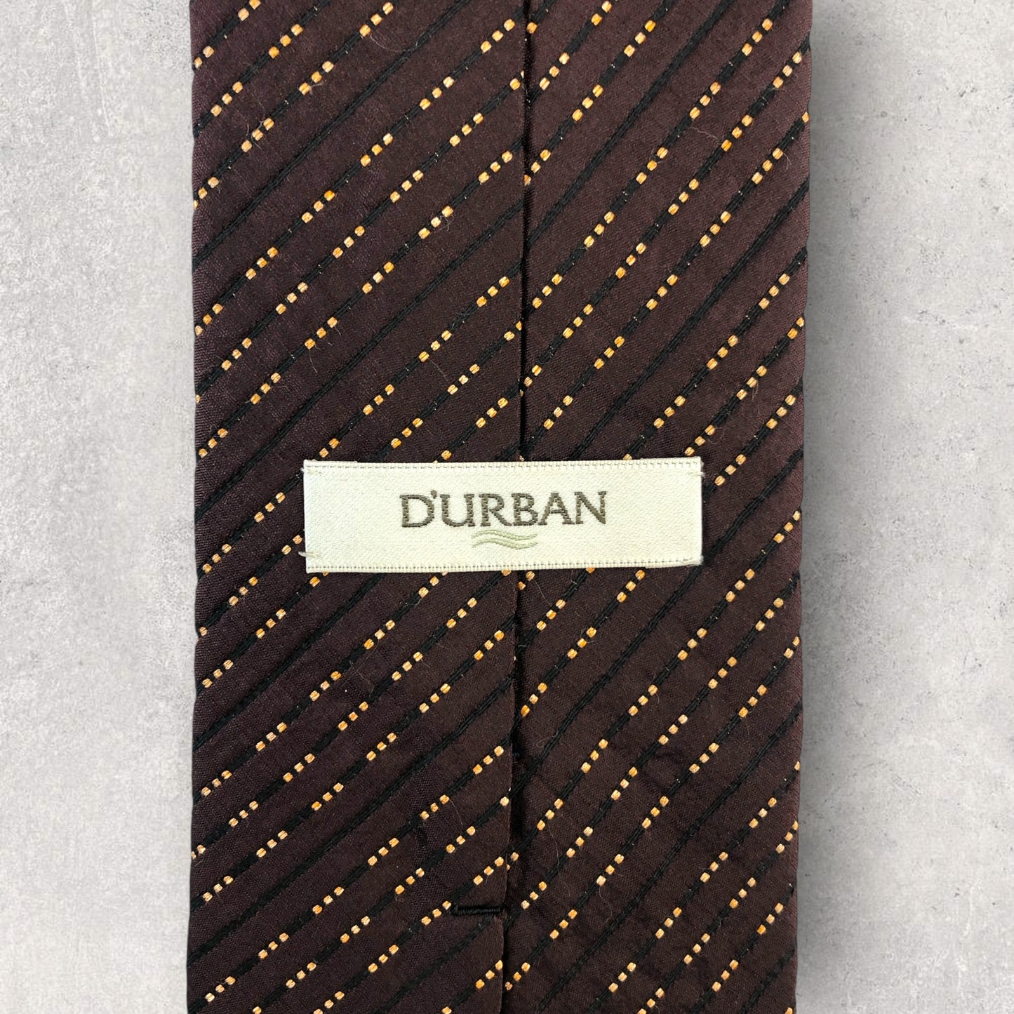 【6634】美品！ダーバン　ネクタイ　赤茶系