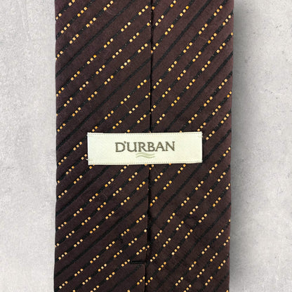 【6634】美品！ダーバン　ネクタイ　赤茶系