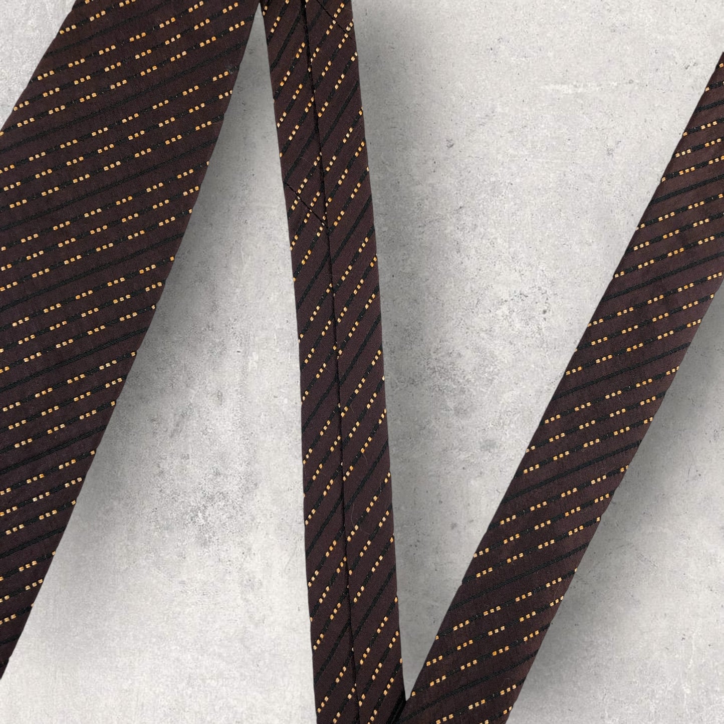 【6634】美品！ダーバン　ネクタイ　赤茶系