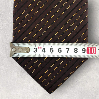 【6634】美品！ダーバン　ネクタイ　赤茶系