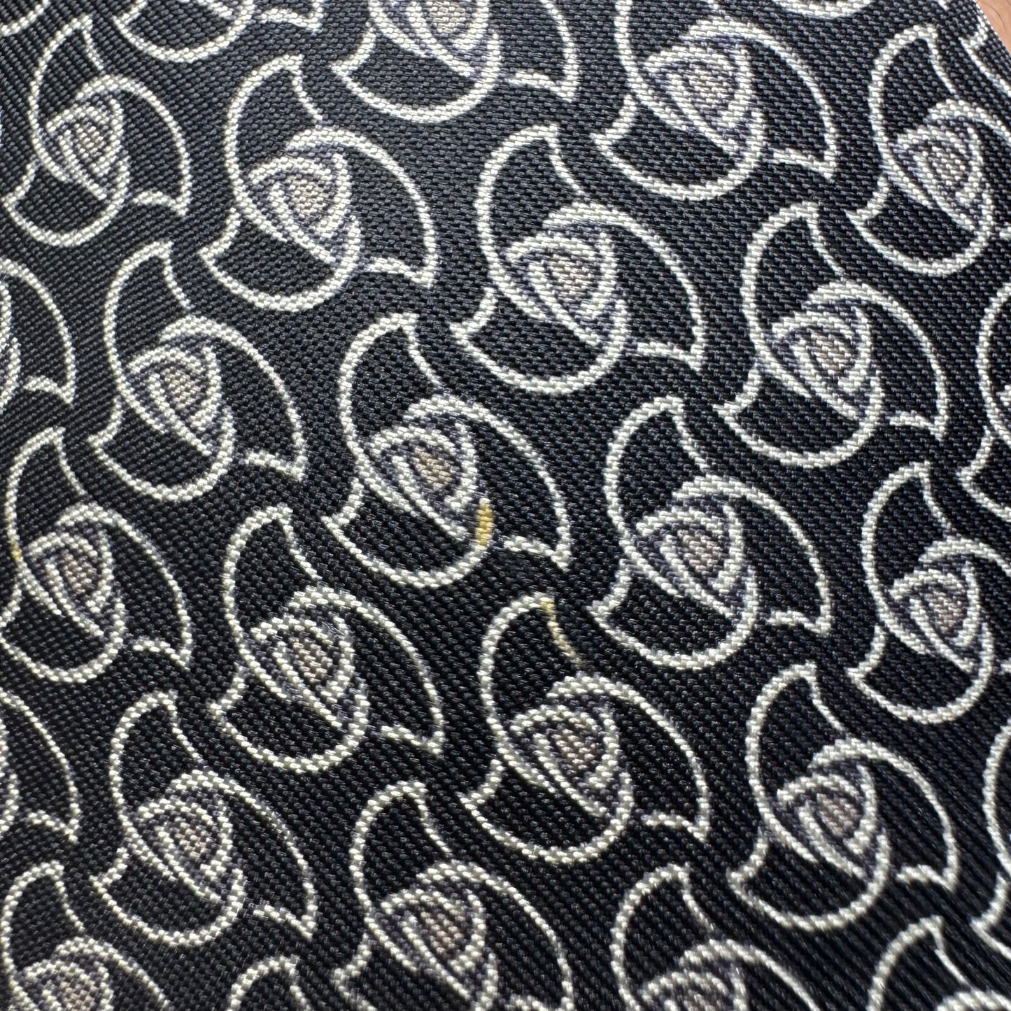 【7623】良品！エルメス　ネクタイ　ブラック系