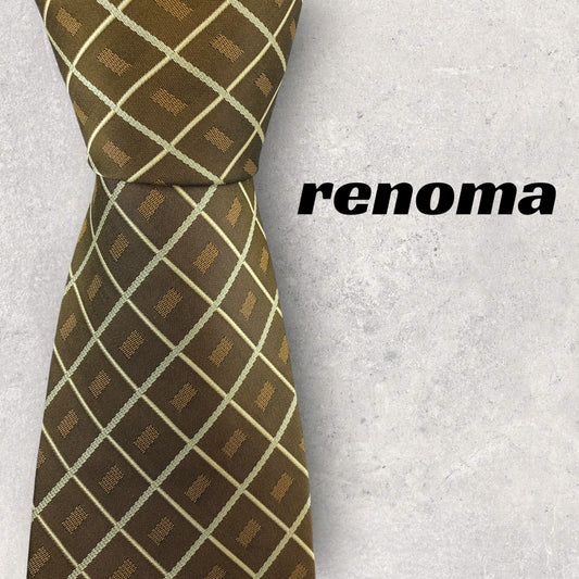 [6640] Beautiful item! Renoma necktie, gold color 